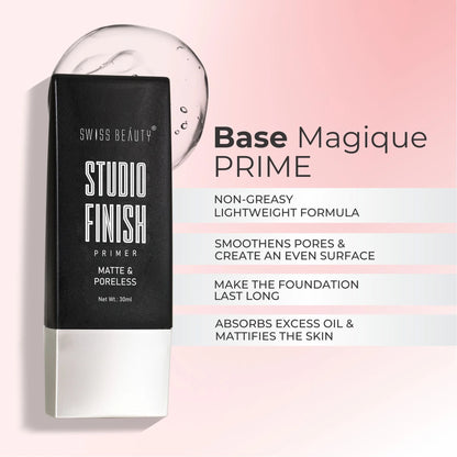 Swiss Beauty Studio Finish Primer Matte & Poreless - 30 ml