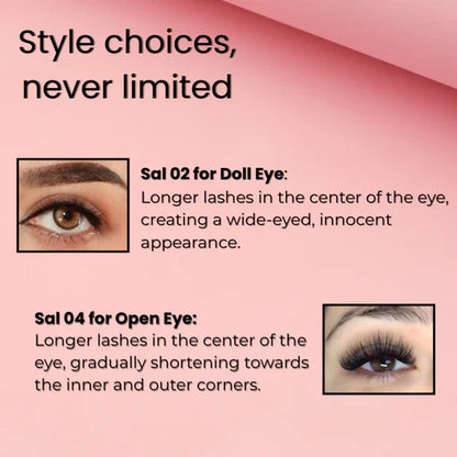 BOBI Self Adhesive Eyelashes SA47 Fox Lash Style – Outer Edge Lift - 1 pair