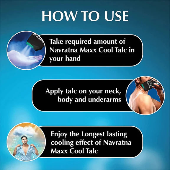 Navratna Maxx Cool Talc - 400 gm