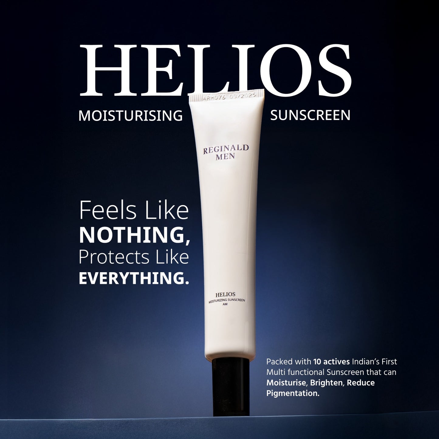 Reginald Men Sunscreen SPF 50 PA++++ | Brightening & Moisturizing Sun Protection