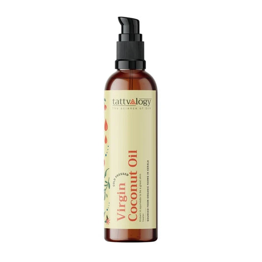 Tattvalogy Virgin Coconut Oil - Organic, Lightweight, Deep Moisturizer for Skin & Healthy Hair Care - 200 ml