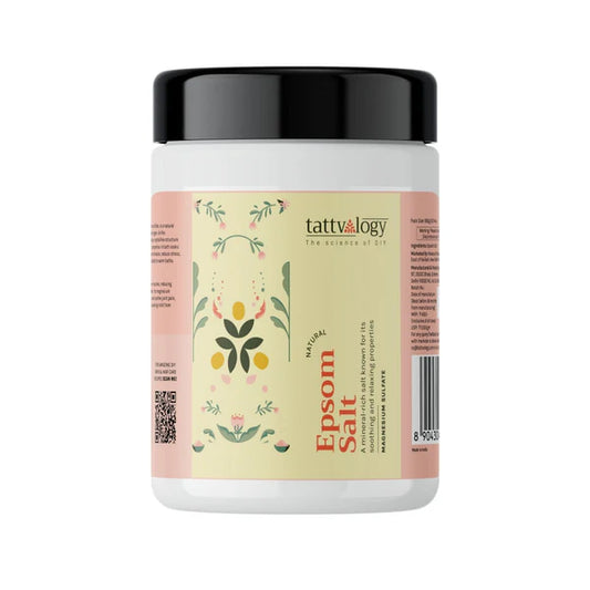 Tattvalogy Pharma Grade Epsom Salt - Muscle Relief, Feet Soak & Relaxing Bath Salt for Ultimate Care - 900 gm