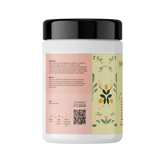 Tattvalogy Pharma Grade Epsom Salt - Muscle Relief, Feet Soak & Relaxing Bath Salt for Ultimate Care - 900 gm