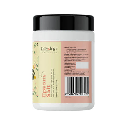 Tattvalogy Pharma Grade Epsom Salt - Muscle Relief, Feet Soak & Relaxing Bath Salt for Ultimate Care - 900 gm