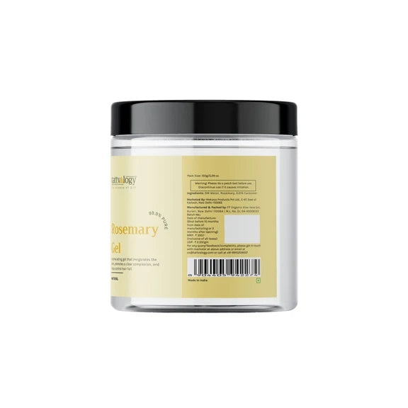 Tattvalogy Pure Rosemary Gel -Soothes Skin, Reduces Acne, Pigmentation for Clear Radiant Complexion - 150 gm