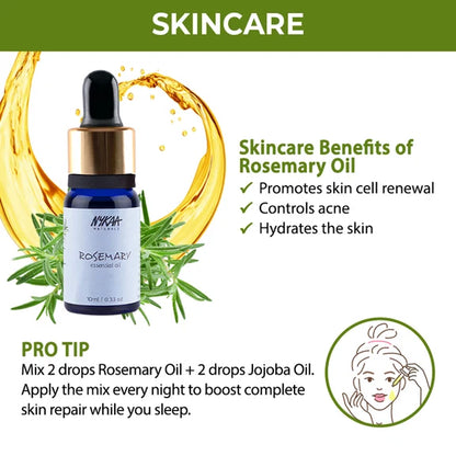 Nykaa Naturals Bestseller Rosemary Essential Oil For Hair Growth & Nourishing Scalp - 100% Natural - 10 ml