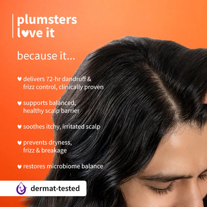 Plum Anti-Dandruff Shampoo with Volcanic Minerals 0.5% Salicylic Acid, 72hr Dandruff & Frizz Control - 250 ml