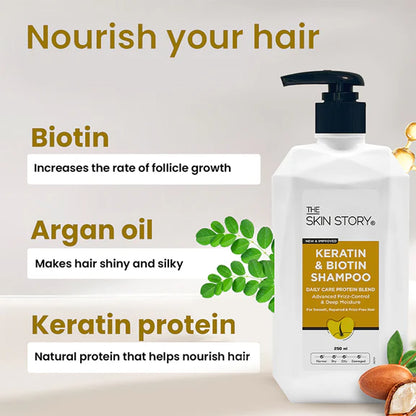 The Skin Story Advanced Frizz Control Keratin Shampoo - 250 ml