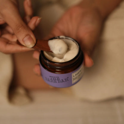 The Bare Bar Lavender Body Cream Floral Sweet Scent With Sandalwood & Lavender - 50 gm