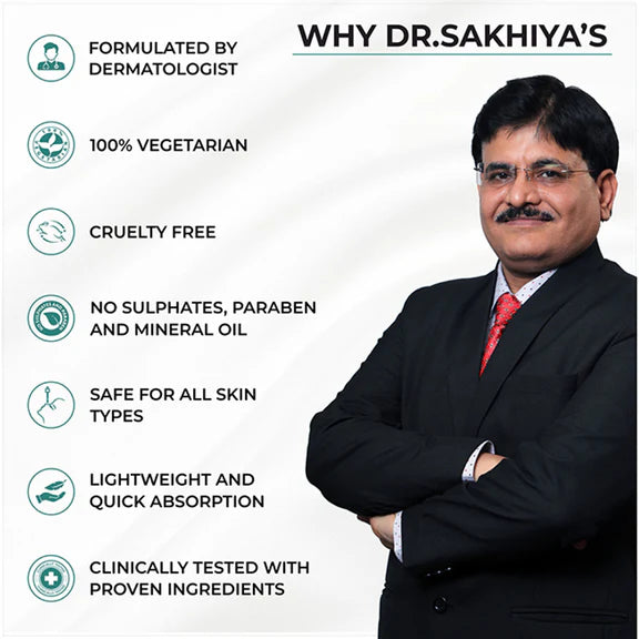 Dr.Sakhiya Anti-Dandruff Shampoo, Itchy Scalp Relief For Men & Women - 120 ml