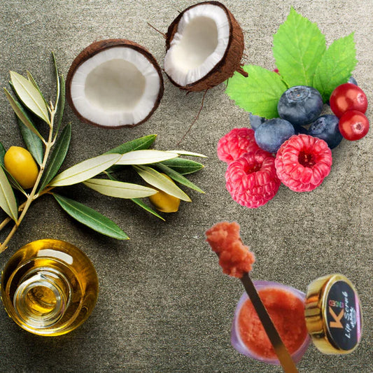 KINDED Lip Sugar Scrub Herbal Exfoliator - Mixed Fruit - 10 gm