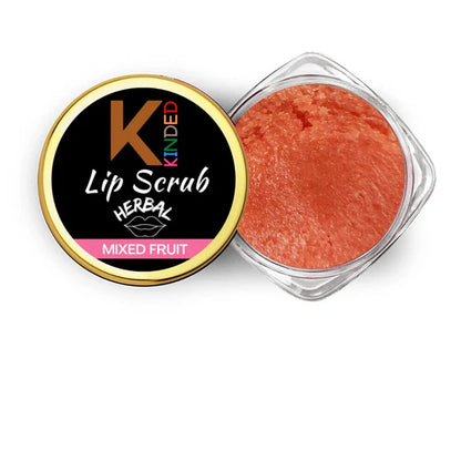 KINDED Lip Sugar Scrub Herbal Exfoliator - Mixed Fruit - 10 gm