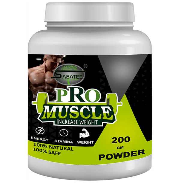 Sabates Pro Muscle Increase Weight Powder - 200 gm
