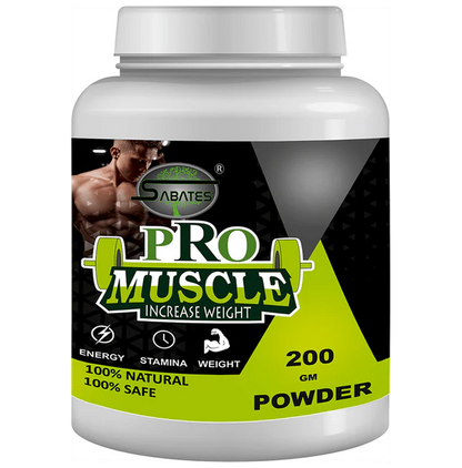 Sabates Pro Muscle Increase Weight Powder - 200 gm