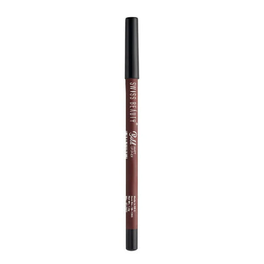 Swiss Beauty Bold Matt Lip Liner Pencil- 12 Dark Chocolate - 1.6 gm