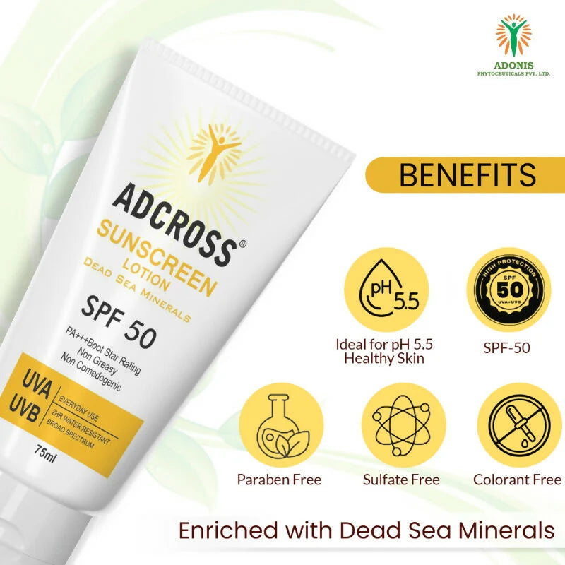 Adonis Adcross Sunscreen Lotion - 75 ml