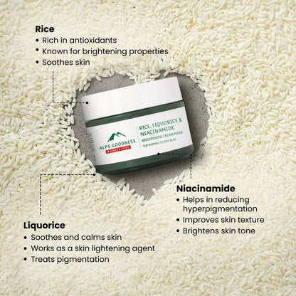 Alps Goodness Rice, Liquorice & Niacinamide Brightening Cream Mask