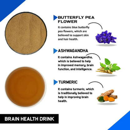 Just Vedic Brain Health Drink Mix - 200 gm