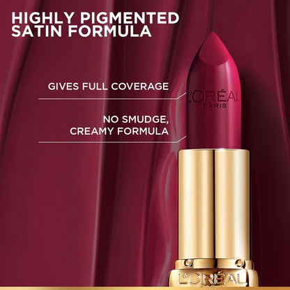L'Oreal Paris Color Riche Satin Lipstick - 124 S'il Vous Plait - 4.3 gm
