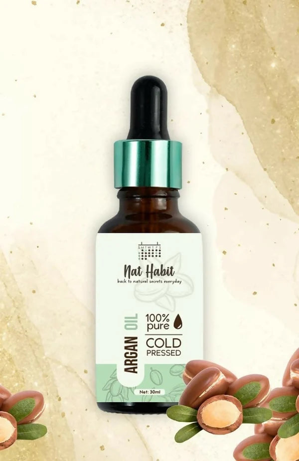 Nat Habit 100% Pure Cold Pressed Argan Oil - 30 ml