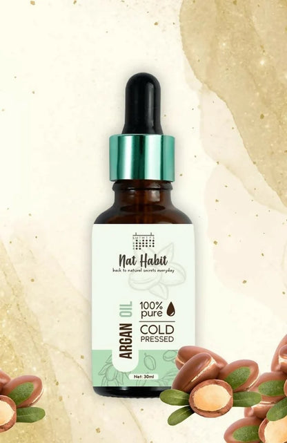 Nat Habit 100% Pure Cold Pressed Argan Oil - 30 ml