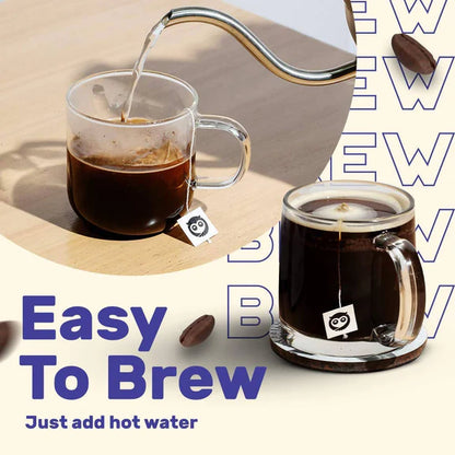 Sleepy Owl French Vanilla Hot Brew Coffee Bags - 10 Bags