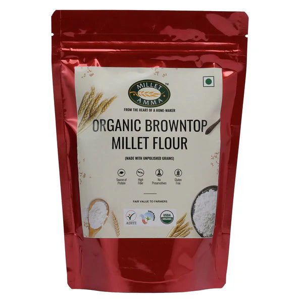 Millet Amma Organic Browntop Millet Flour - 500 gm