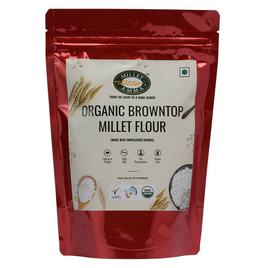 Millet Amma Organic Browntop Millet Flour - 500 gm