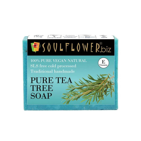 Soulflower Pure Tea Tree Handmade Soap
