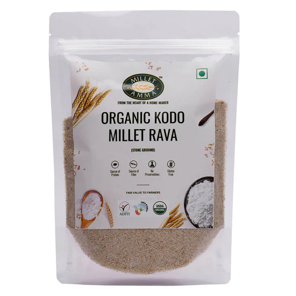 Millet Amma Organic Kodo Millet Rava - 500 gm