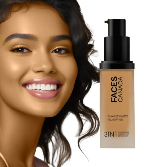 Faces Canada Flawless Matte Foundation - Warm Sand 042 - 30 ml