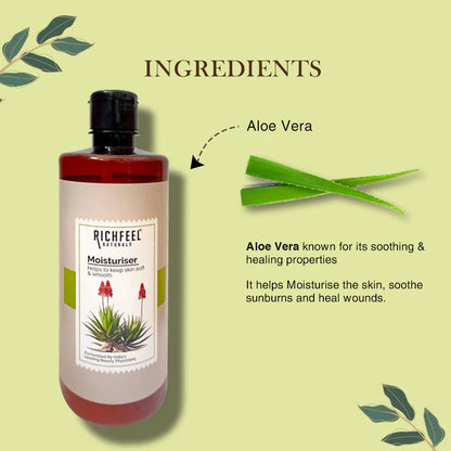 Richfeel Aloe Moisturizer-Lightweight & Hydrating - 500 ml