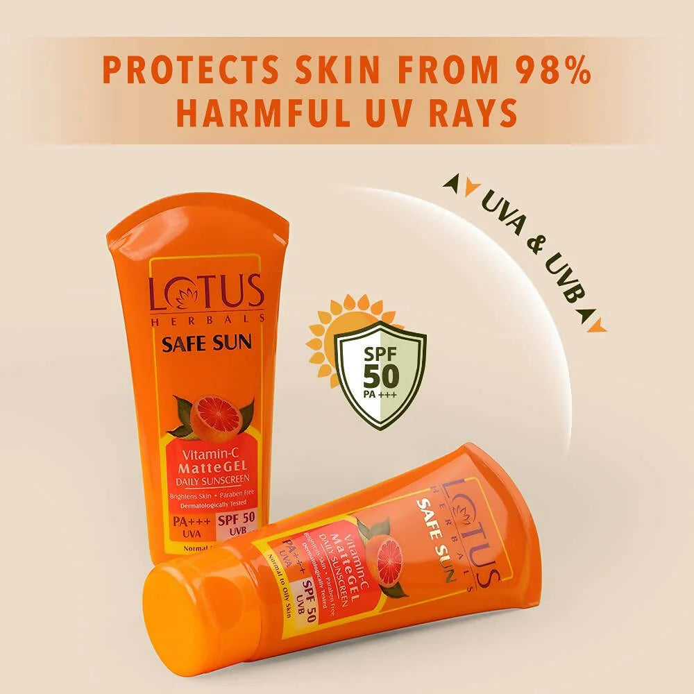 Lotus Herbals Safe Sun Vitamin C Matte Gel Daily Sunscreen