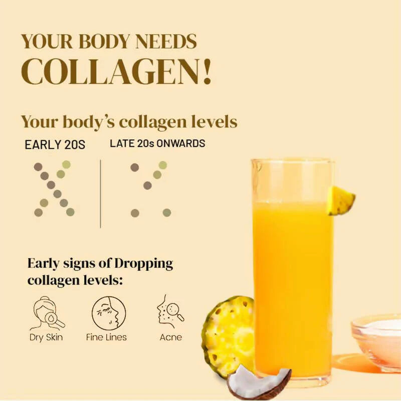 Wellbeing Nutrition Glow Korean Marine Collagen Peptides - Pina Colada Flavor