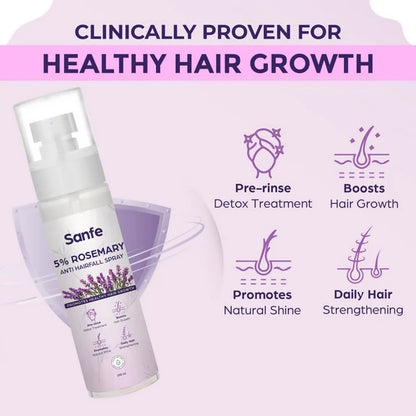 Sanfe 5% Rosemary Anti Hairfall Spray - 100 ml