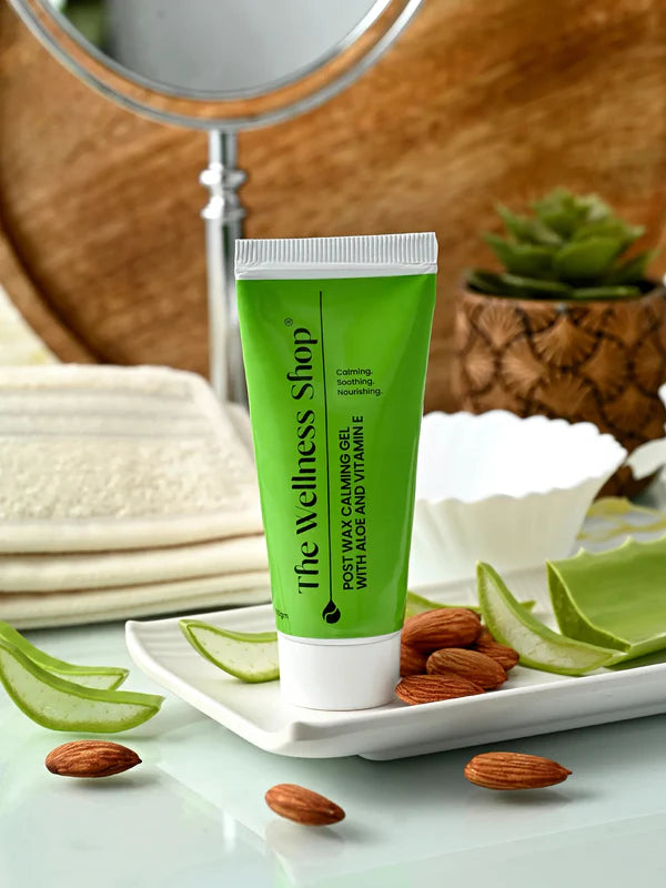 The Wellness Shop Post Wax Calming Gel with Aloe and Vitamin E - 50 gm