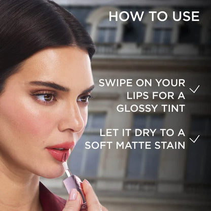 L'Oreal Paris Hyaluron Tint Lip Stain Serum Weightless Color - 635 Worth It Medium - 5 ml