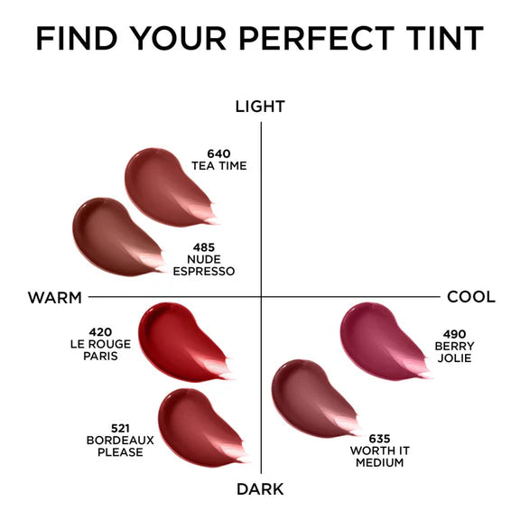 L'Oreal Paris Hyaluron Tint Lip Stain Serum Weightless Color - 485 Nude Espresso - 5 ml
