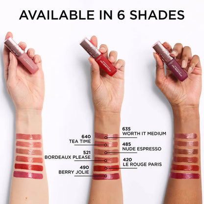 L'Oreal Paris Hyaluron Tint Lip Stain Serum Weightless Color - 485 Nude Espresso - 5 ml