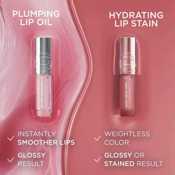 L'Oreal Paris Hyaluron Tint Lip Stain Serum Weightless Color - 521 Bordeaux Please - 5 ml