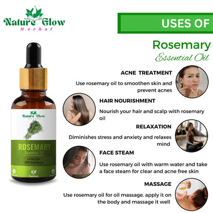 Nature Glow Herbal Rosmerry & Peppermint Hair Oil Combo - Combo