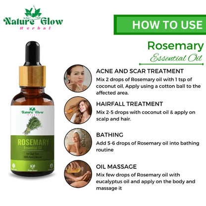 Nature Glow Herbal Rosmerry & Peppermint Hair Oil Combo - Combo