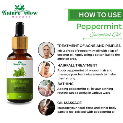 Nature Glow Herbal Rosmerry & Peppermint Hair Oil Combo - Combo