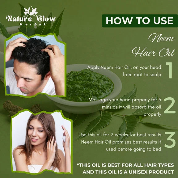 Nature Glow Herbal Neem & 4 In 1 Onion Hair Oil Combo - Combo