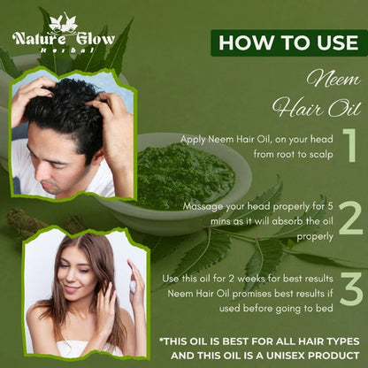 Nature Glow Herbal Neem & 4 In 1 Onion Hair Oil Combo - Combo