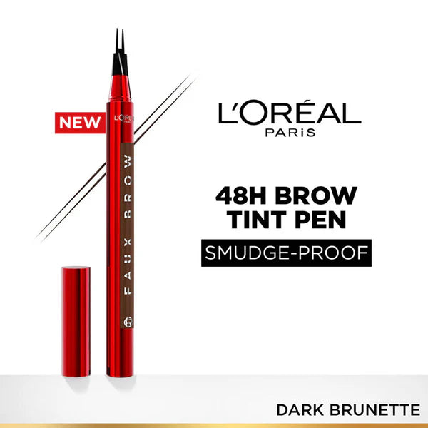 L'Oreal Paris Infaillible Faux Brow Eyebrow Pen For Natural & Full Brows - Dark Brunette - 1 ml