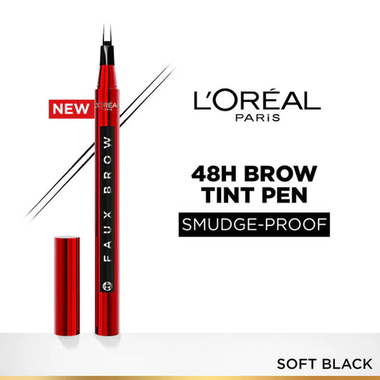 L'Oreal Paris Infaillible Faux Brow Eyebrow Pen For Natural & Full Brows - Soft Black - 1 ml