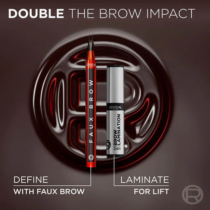 L'Oreal Paris Infaillible Faux Brow Eyebrow Pen For Natural & Full Brows - Soft Black - 1 ml