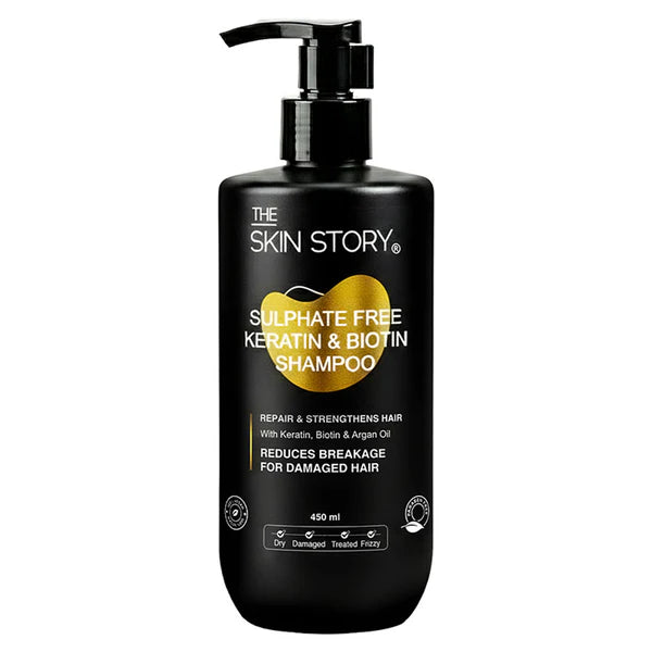 The Skin Story Sulphate Free Keratin Smooth Shampoo - 450 ml