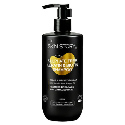 The Skin Story Sulphate Free Keratin Smooth Shampoo - 450 ml